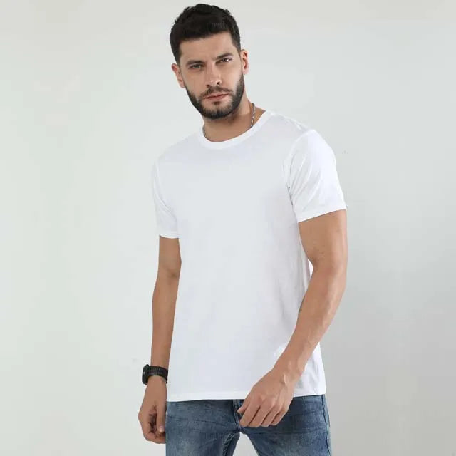 Men's Classic Round Neck Tshirt White